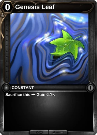 Genesis Leaf: the rebuilt card
