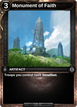 Monument of Faith: the rebuilt card