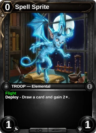Spell Sprite: the rebuilt card