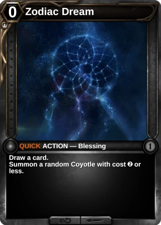 Zodiac Dream: the rebuilt card
