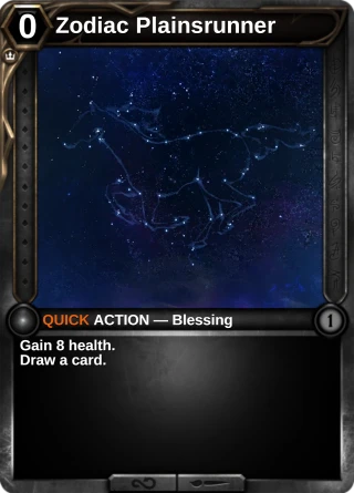 Zodiac Plainsrunner: the rebuilt card