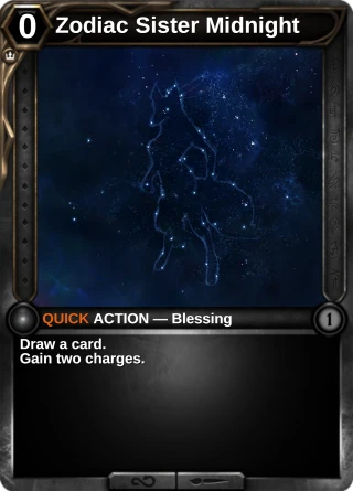 Zodiac Sister Midnight: the rebuilt card