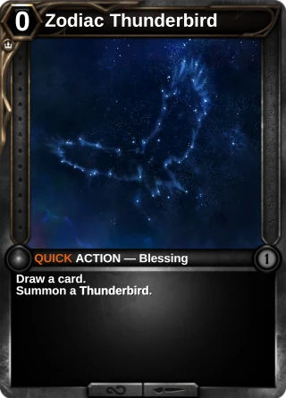 Zodiac Thunderbird: the rebuilt card