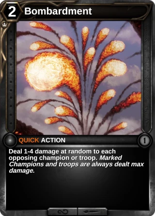 Bombardment: the rebuilt card