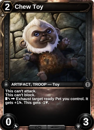 Chew Toy: the rebuilt card