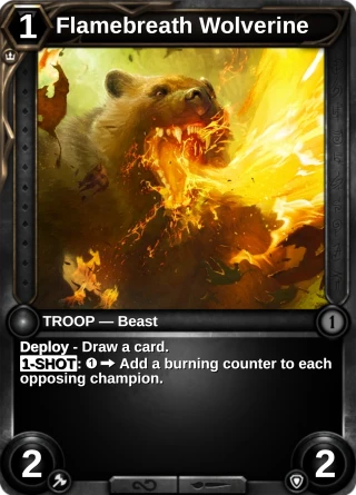 Flamebreath Wolverine: the rebuilt card