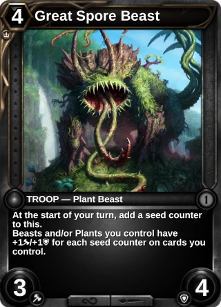 Great Spore Beast: the rebuilt card