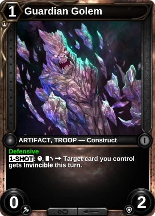 Guardian Golem: the rebuilt card