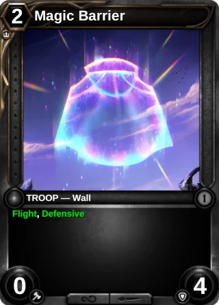 Magic Barrier: the rebuilt card