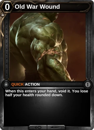 Old War Wound: the rebuilt card