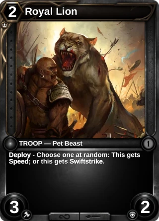 Royal Lion: the rebuilt card