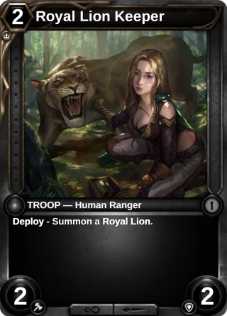 Royal Lion Keeper: the rebuilt card