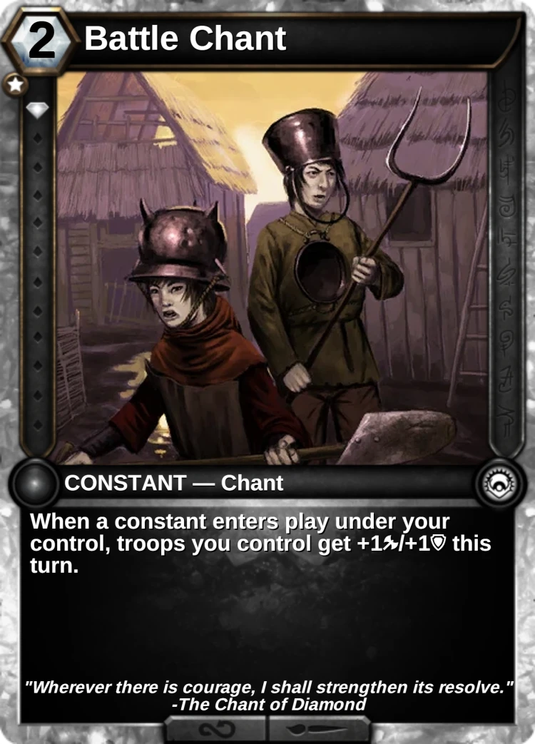 Battle Chant: the card