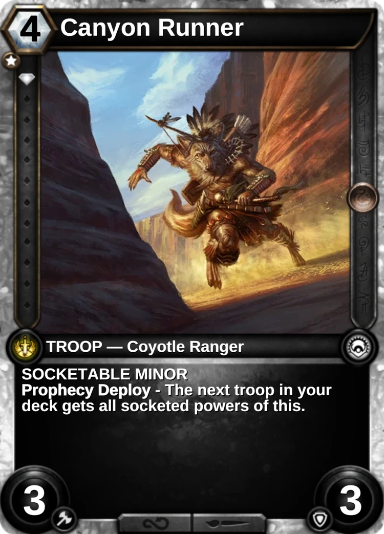 Canyon Runner: the card