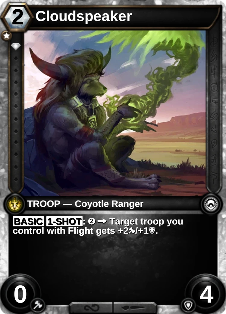 Cloudspeaker: the card