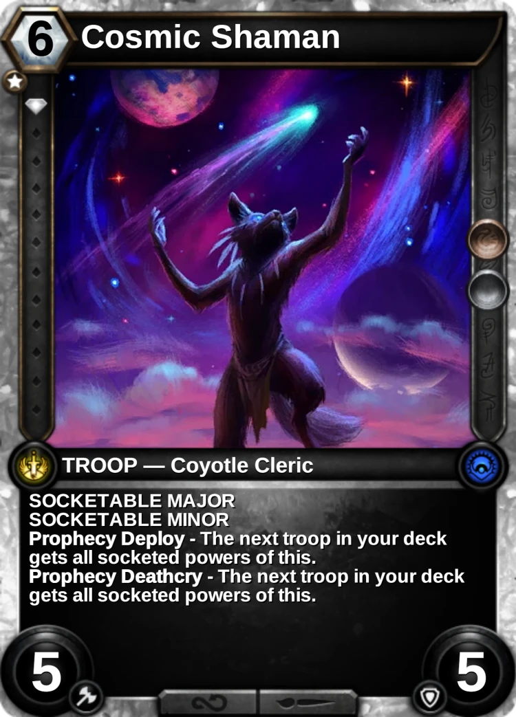 Cosmic Shaman: the card