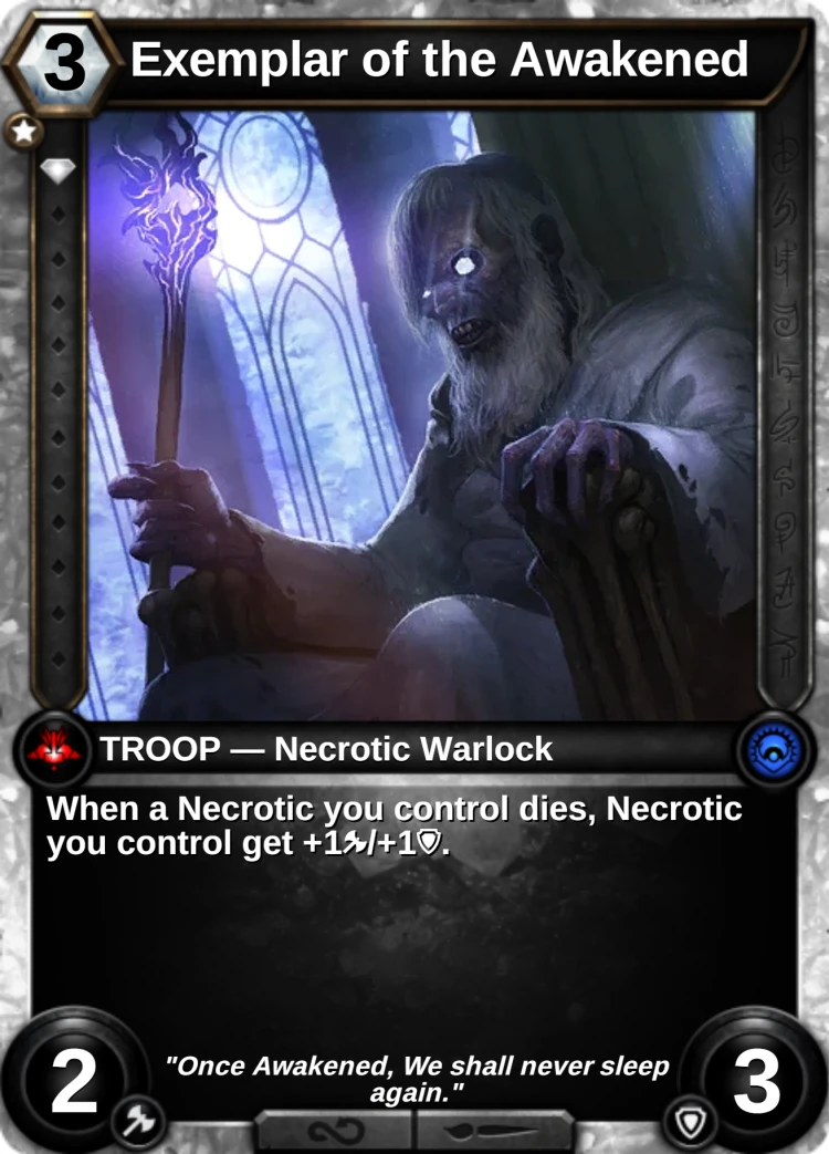 Exemplar of the Awakened: the card
