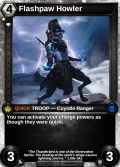 Flashpaw Howler: printing in Primal Dawn