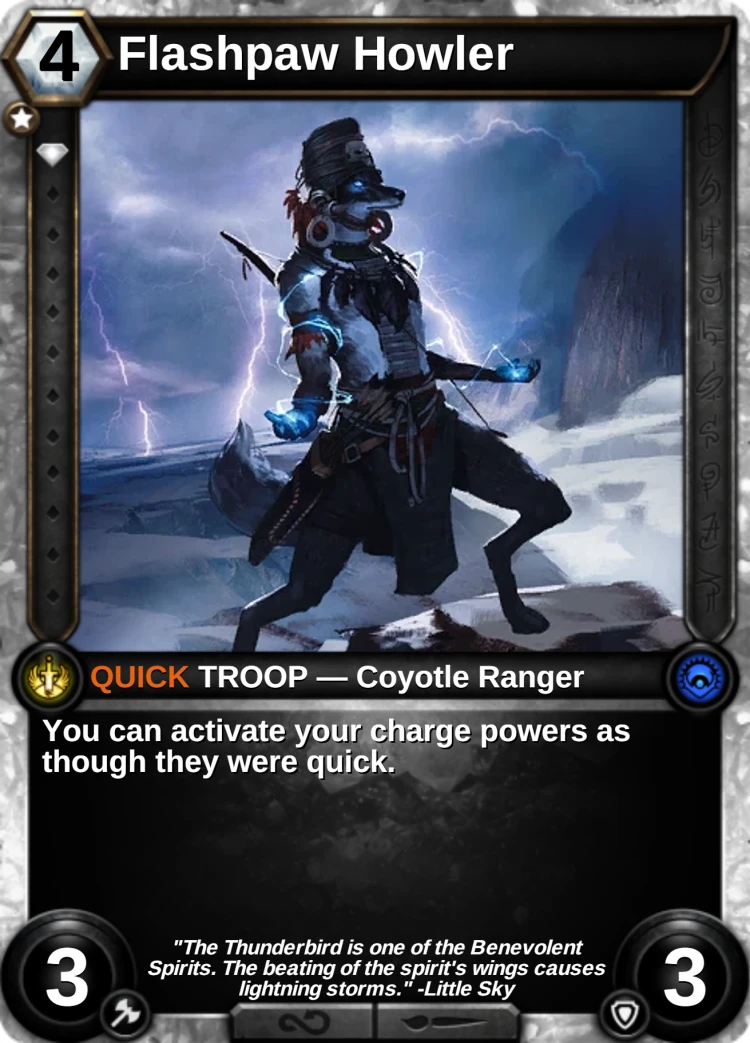 Flashpaw Howler: the card