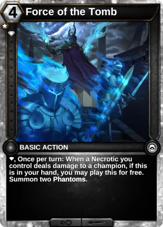 Force of the Tomb: the card this item changes