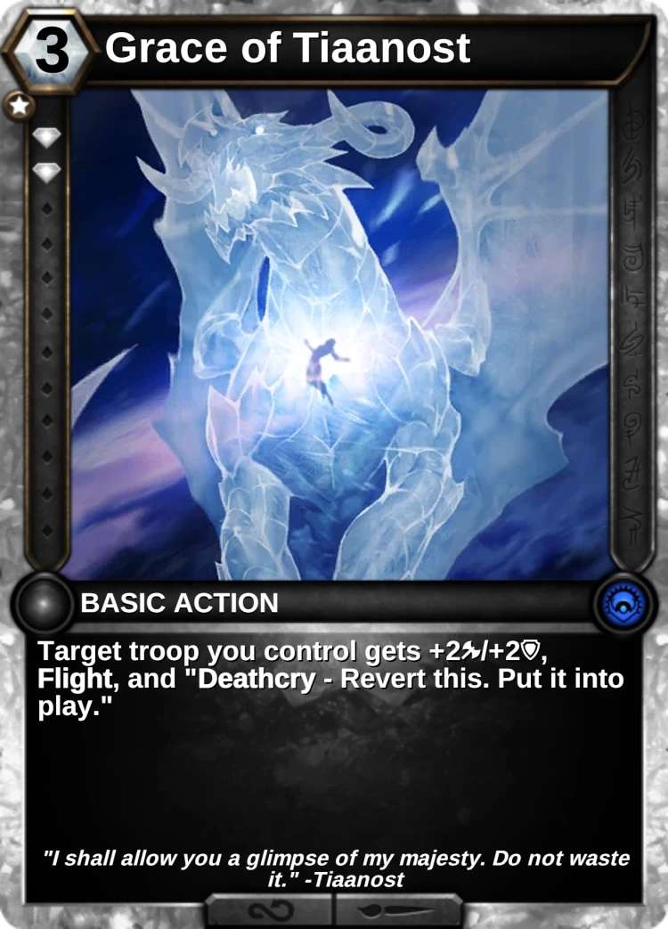 Grace of Tiaanost: the card