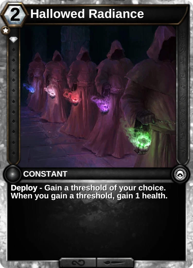 Hallowed Radiance: the card