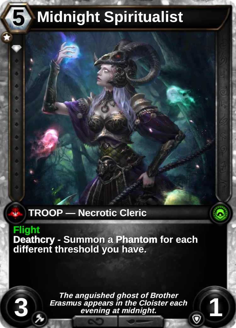 Midnight Spiritualist: the card