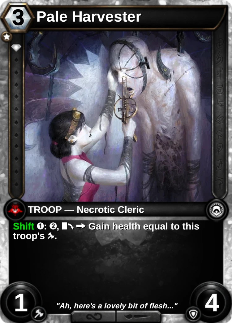 Pale Harvester: the card