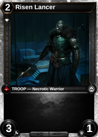 Risen Lancer: the card this item changes