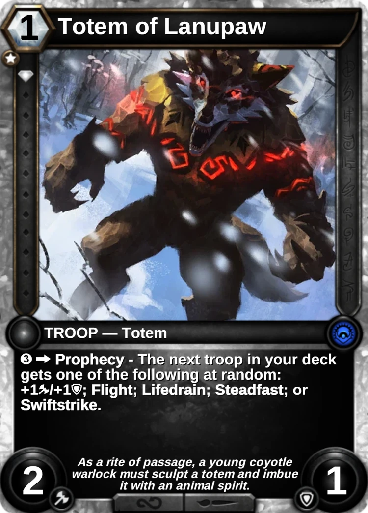 Totem of Lanupaw: the card