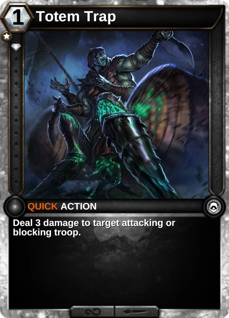 Totem Trap: the card