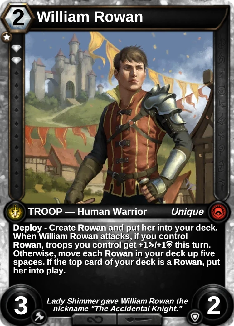 William Rowan: the card