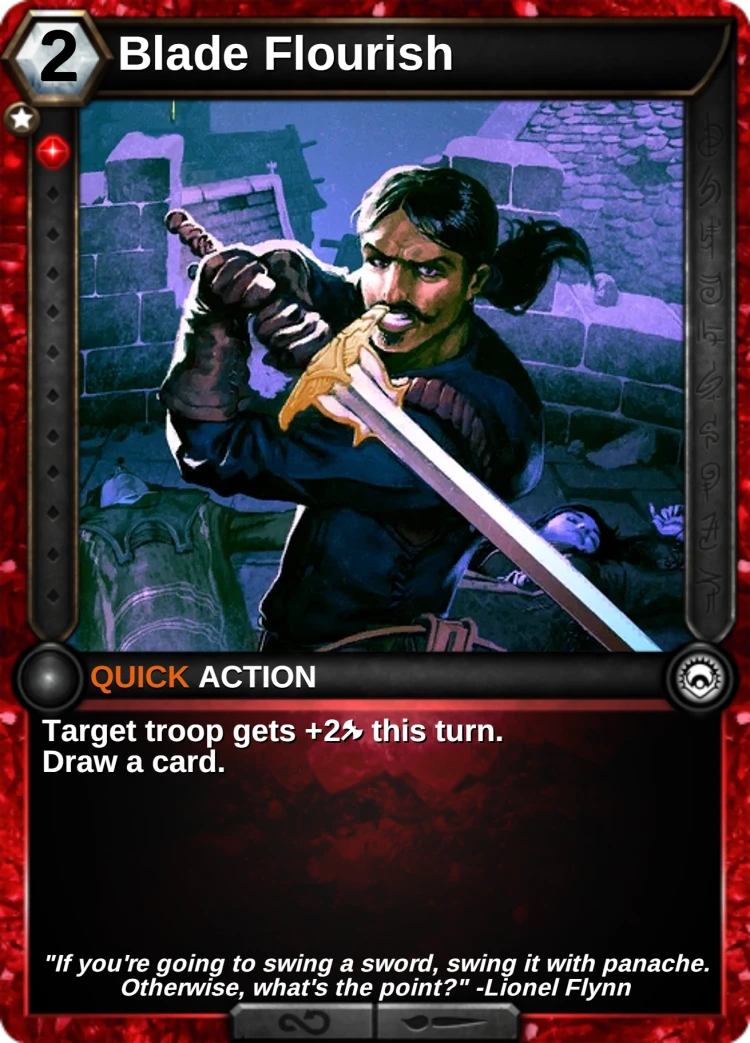 Blade Flourish: the card