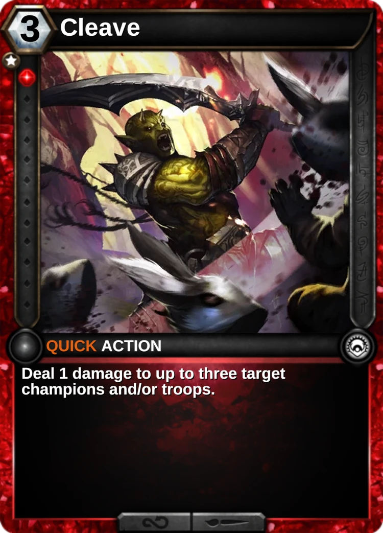 Cleave: the card