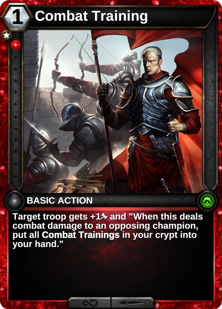 Combat Training: the card