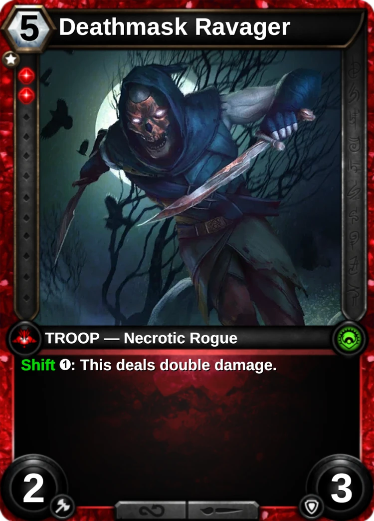 Deathmask Ravager: the card