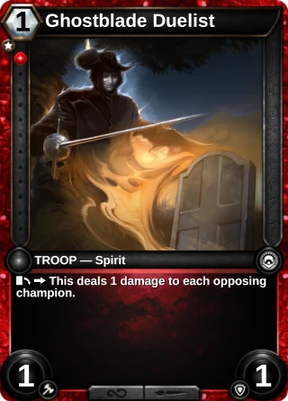 Ghostblade Duelist: the card this item changes