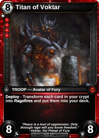 Titan of Voktar: the card this item changes