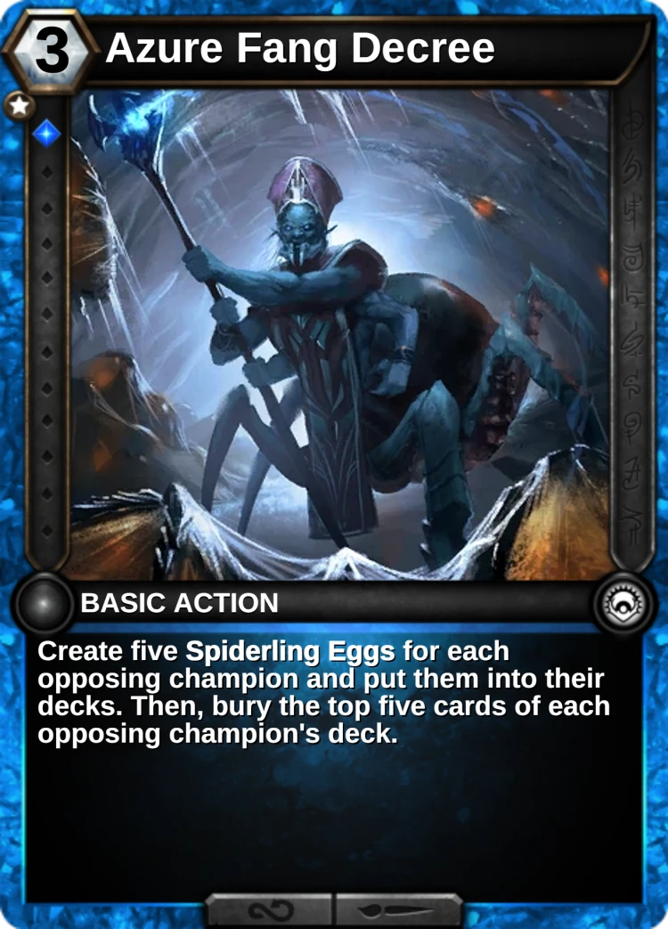 Azure Fang Decree: the card