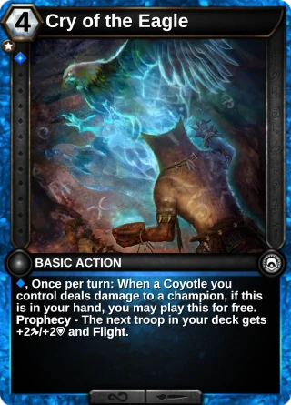 Cry of the Eagle: the card this item changes