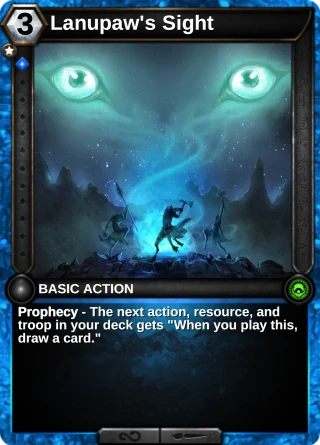 Lanupaw's Sight: the card this item changes