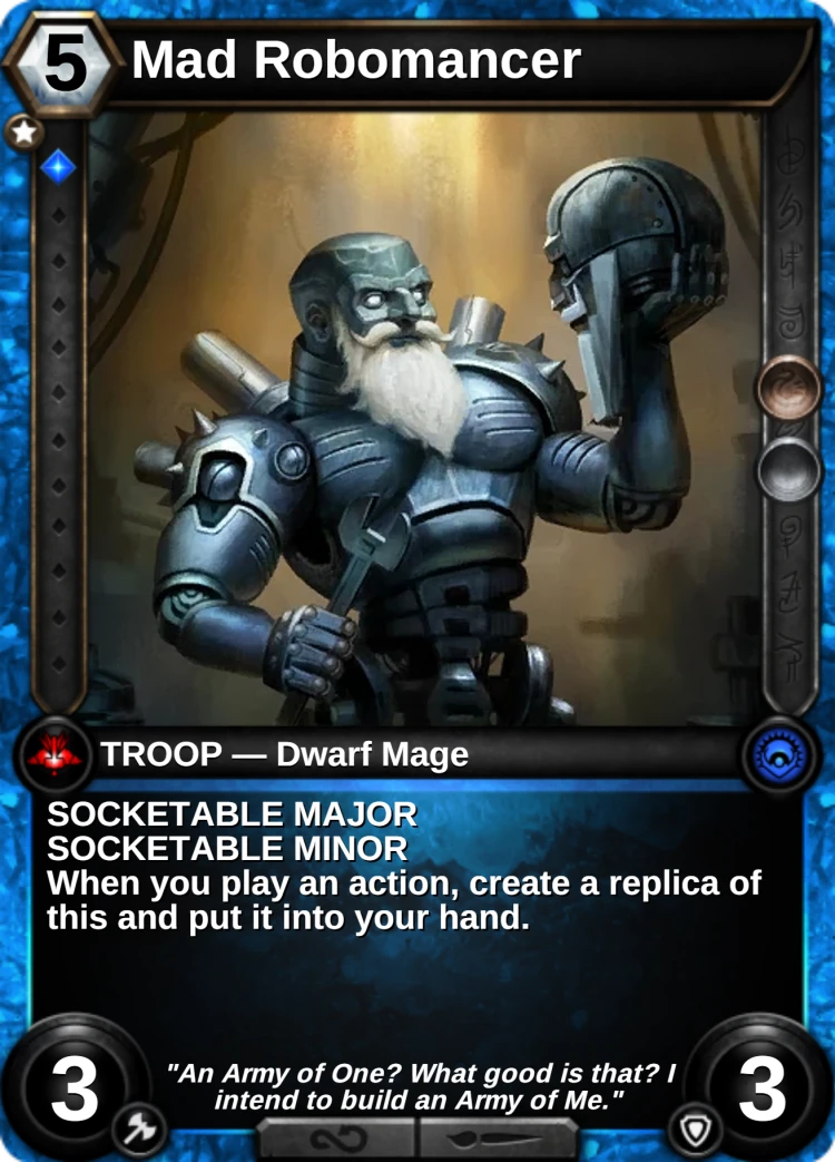 Mad Robomancer: the card