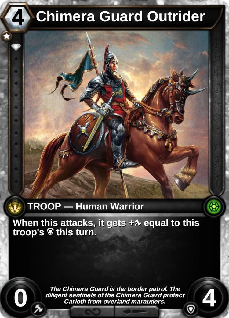 Chimera Guard Outrider: the card