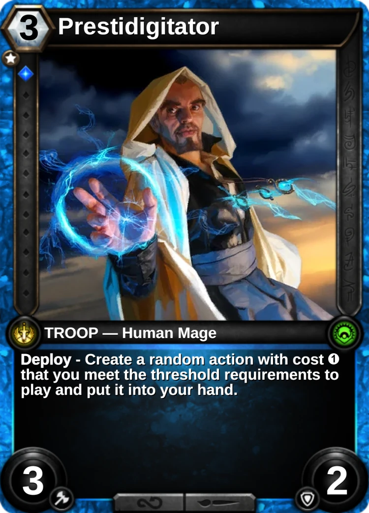 Prestidigitator: the card