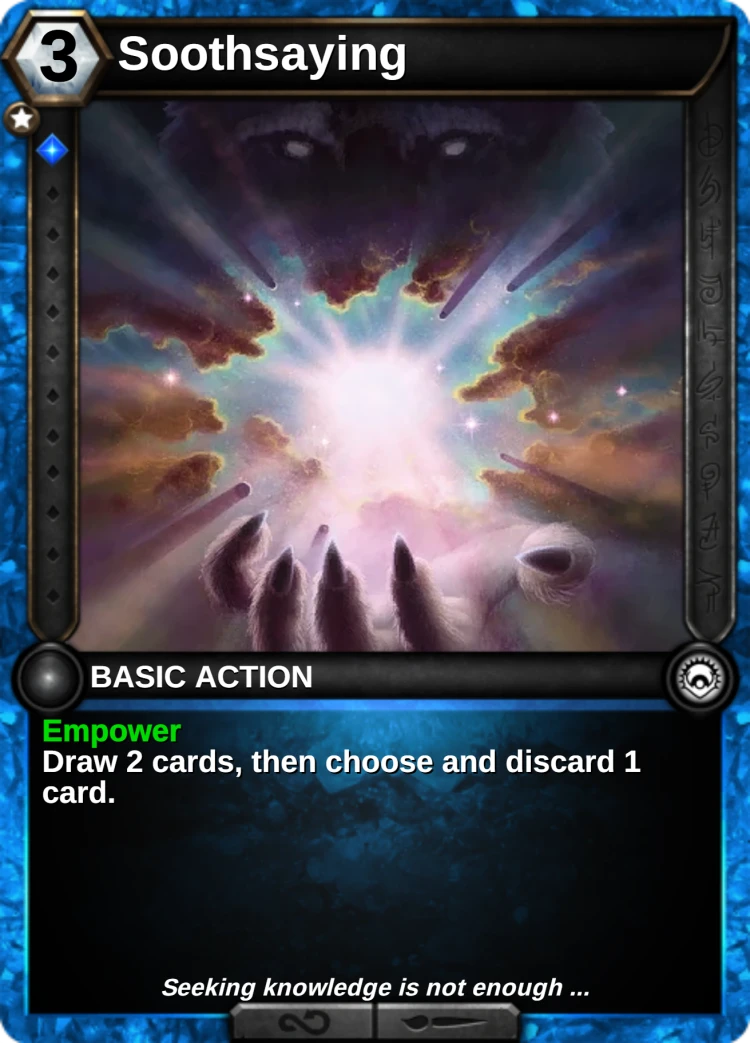 Soothsaying: the card