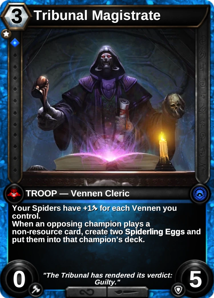 Tribunal Magistrate: the card