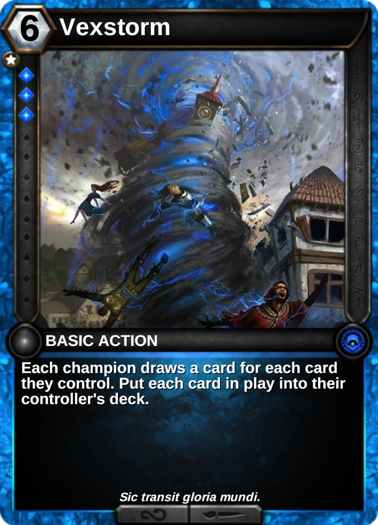 Vexstorm: the card