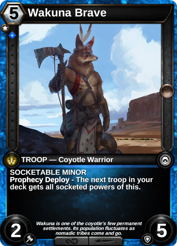 Wakuna Brave: the card
