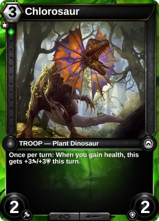 Chlorosaur: the card this item changes