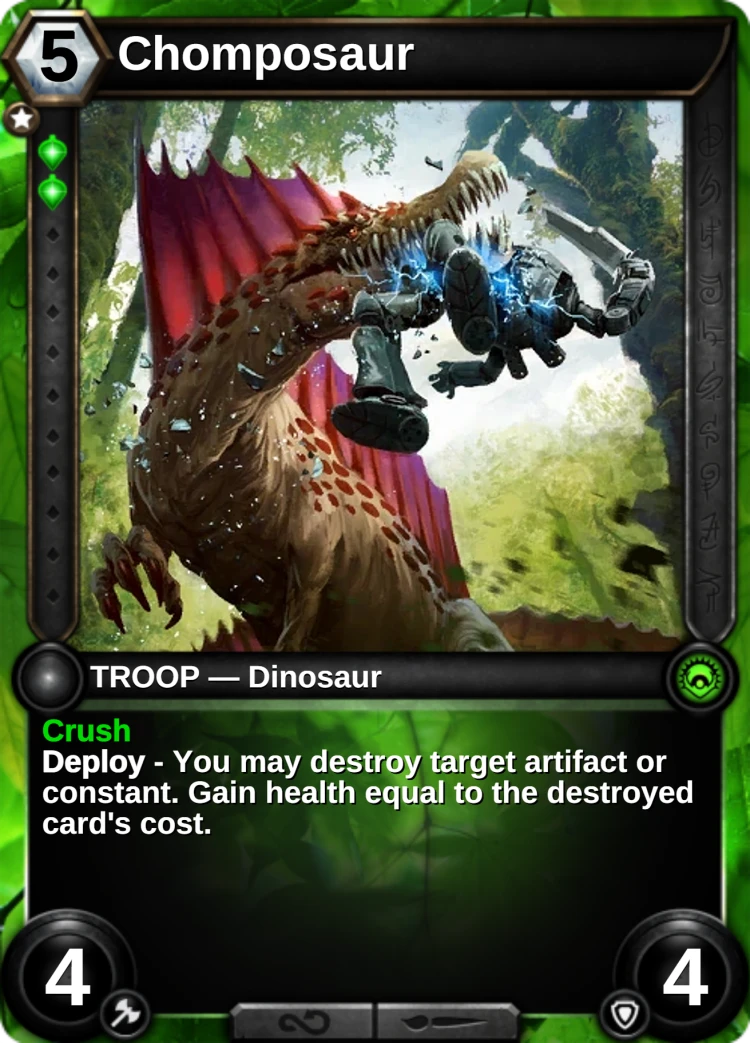 Chomposaur: the card